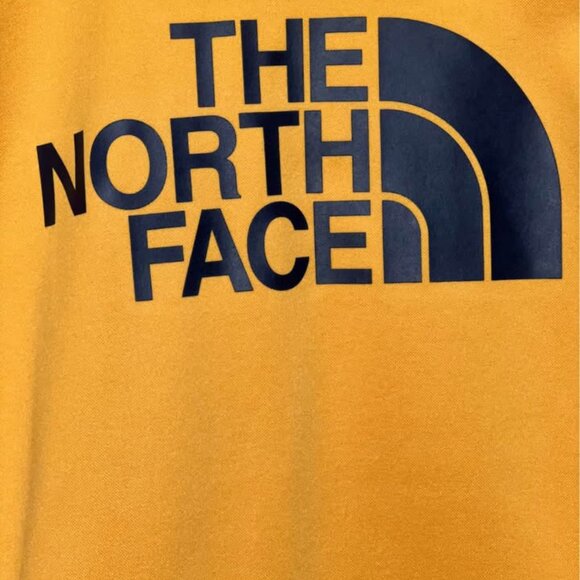 The North Face Surgent Halfdome Yellow Black Hoodie Men’s XL Fleece Active Wear - Picture 3 of 16